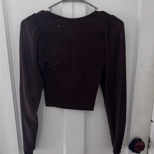 Elegant Black Long Sleeve Women's Top